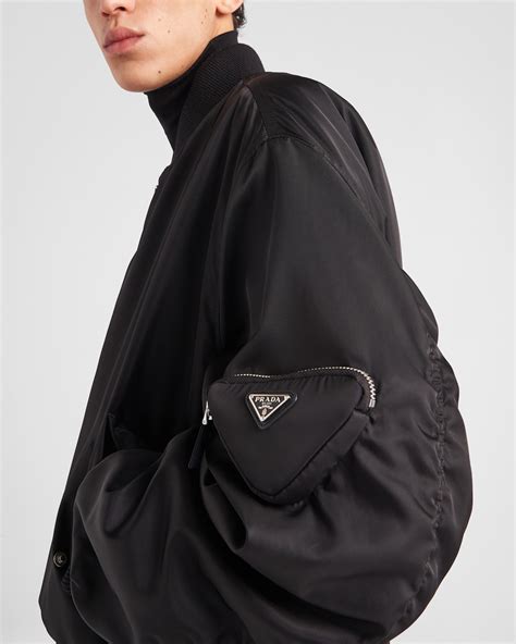 prada bomber jacket womens|Prada aw21 bomber jacket.